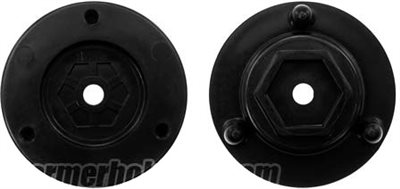 DE Racing Setup System  Wheel Adapters, 15mm Hex (2)