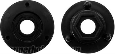 DE Racing Setup System  Wheel Adapters, 17mm Hex, 1/8 Buggy/Truggy (2)