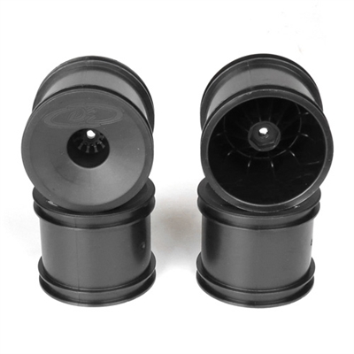 DE Racing Speedline Stadium Truck Wheels, ASC 12mm hex, black
