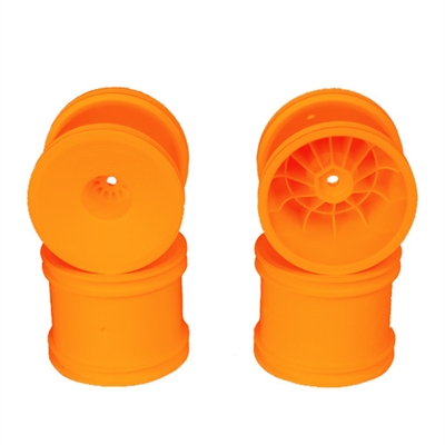 DE Racing Speedline Stadium Truck Wheels, ASC 12mm hex, orange