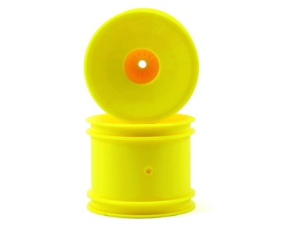 DE Racing Speedline Stadium Truck Wheels, ASC 12mm hex, yellow