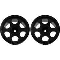 DE Racing T4.1 Trinidad Stadium Truck Rims, Black (2)