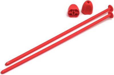 DE Racing Zip Stix Tire Organizers, Red