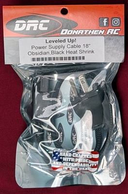 Donathen RC Leveled Up 18" Power Supply Cable, Obsidian, black