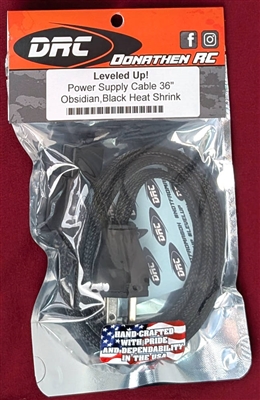 Donathen RC Leveled Up 36" Power Supply Cable, Obsidian, black