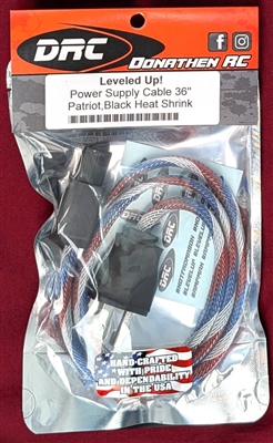 Donathen RC Leveled Up 36" Power Supply Cable, Patriot, black