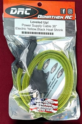 Donathen RC Leveled Up 36" Power Supply Cable, yellow, black