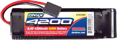 Duratrax 4200mAh 7-Cell 8.4v Battery Pack, Flat with Traxxas HC Conn