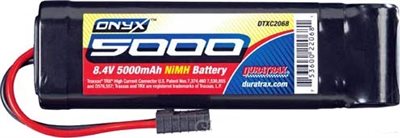 Duratrax 5000mAh 7-Cell 8.4v Battery Pack, Flat with Traxxas HC Connnector
