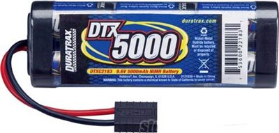 Duratrax 5000mAh 9.6v Nimh Hump Battery Pack With TRX Hc Connector