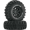 Duratrax Deep Woods CR C3 1.9" Crawler Tires on Black Rims (2)