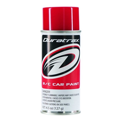 Duratrax PC254 Racing Red Polycarb Spray Paint, 4.5oz