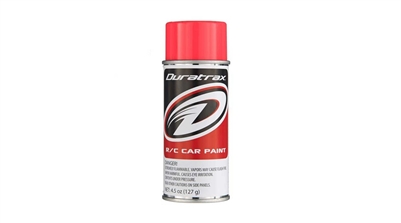 Duratrax PC277 Fluorescent Red Polycarb Spray Paint, 4.5oz