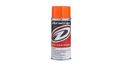 Duratrax PC278 Fluorescent Orange Polycarb Spray Paint, 4.5oz