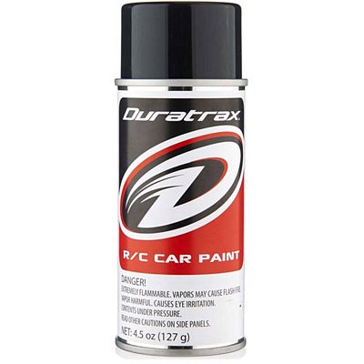 Duratrax PC291 Black Cover Polycarb Spray Paint, 4.5oz