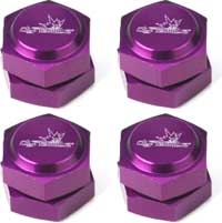 Dynamite Savage 23mm Hub Set, purple aluminum (4)