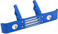 Dynamite Maxx Front Bumper Set, Blue Aluminum