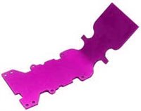 Dynamite Maxx Rear Skid Plate, Purple Aluminum