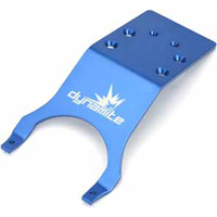 Dynamite Slash Rear Skidplate, Blue Aluminum