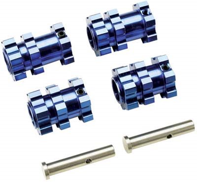 Dynamite Slash 17mm Wheel Adapter Set, Blue Aluminum (4)