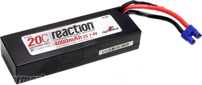 Dynamite 4000mAh 2s 7.4 20c Lipo Battery Pack With EC3 Plug