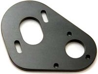 East End Machining AX10 Scorpion HD Motor Mount Plate, Black Aluminum