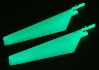 E-flite Blade Mcx Lower Main Blade Set, Glow In The Dark