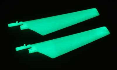 E-flite Blade Mcx Upper Main Blade Set, Glow In The Dark