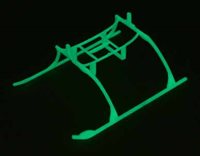 E-flite Blade Mcx Landing Skid & Batt Mount Set, Glow In The Dark