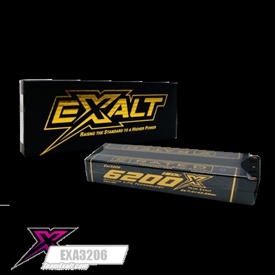 Exalt X-Rated 6200 mAh 2S Lipo Battery 150C, 5mm bullets