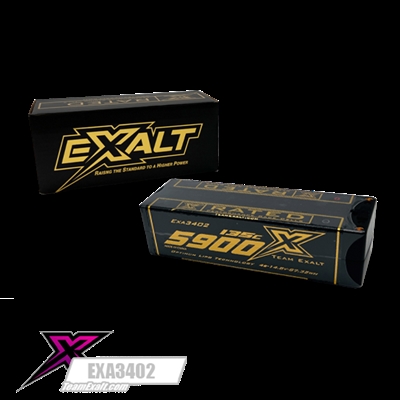 Exalt X-Rated 5900 mAh 4S LCG Lipo Battery 135C, 5mm bullets