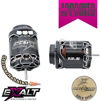 Exalt Gen-X Gold Spec Brushless Motor, 13.5 turn
