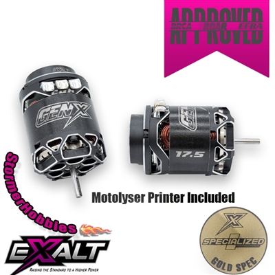 Exalt Gen-X Gold Spec Brushless Motor, 17.5 turn