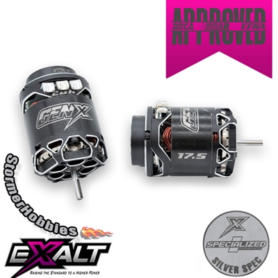 Exalt Gen-X Silver Spec Brushless Motor, 17.5 turn