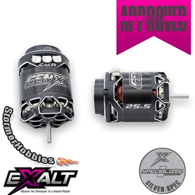 Exalt Gen-X Silver Spec Brushless Motor, 25.5 turn