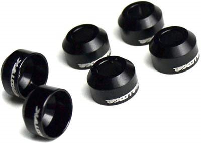 Exotek Racing XB4 Alloy Cvd Safety Cups (6) Black In Color