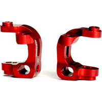 Exotek Racing RB6 Front C-Hub Set, Red Aluminum (L+R)