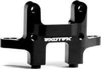 Exotek Racing RB6 Rear Bulkhead For Mid Motor Set-Up, Black Aluminum