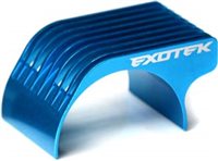 Exotek Racing F1/Pan Car Motor Heatsink, Blue Finned Aluminum