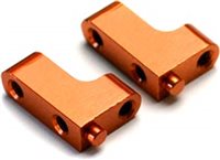 Exotek Racing XB4 Aluminum Servo Mounts, Orange Anodized