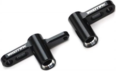 Exotek Racing XB4 Steering Bell Crank Set, Black Anodized Aluminum