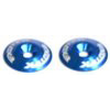 Exotek Racing Aluminum Wing Buttons, Blue (2)