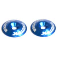 Exotek Racing Aluminum Wing Buttons, Blue (2)