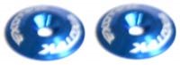 Exotek Racing Aluminum Wing Buttons, Blue (2)