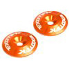 Exotek Racing Aluminum Wing Buttons, Orange (2)