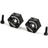 Exotek Racing B5/B5M Clamping Rear Hex Hubs, Black Aluminum