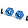 Exotek Racing B5/B5M Clamping Rear Hex Hubs, Blue Aluminum