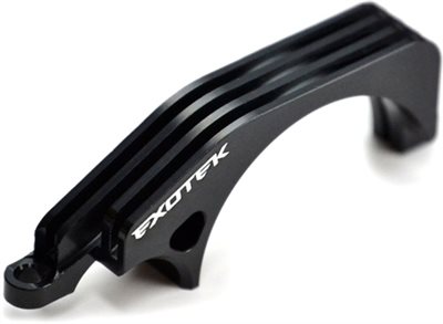 Exotek Racing 22-4 Finned Motor Cam Strap, Black Aluminum
