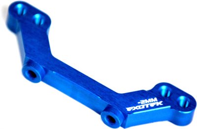 Exotek Racing B5M Rear Ball Stud Mount, Blue Aluminum (4)