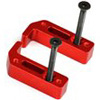 Exotek Racing Mini 8ight-T Shorty Battery Blocks, red aluminum (2)